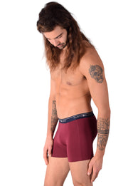 Small Punto Blanco Basics Short Boxer Burgundy 53438 Pu365