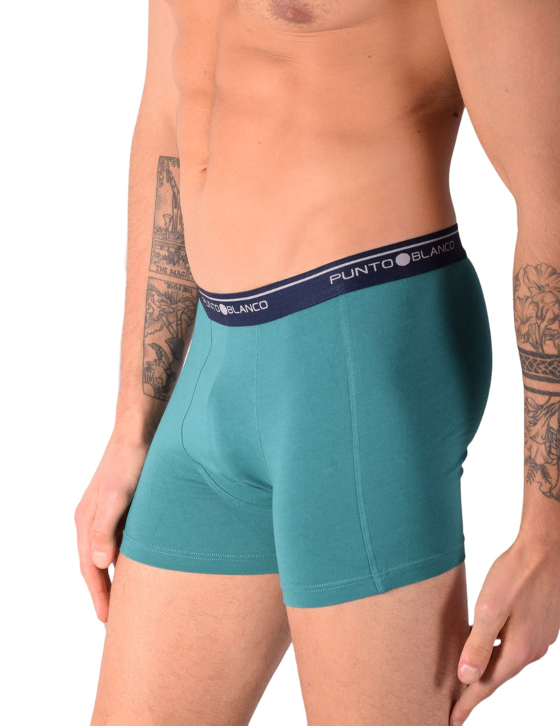 Small Punto Blanco Basics Short Boxer Green 53438 Pu296