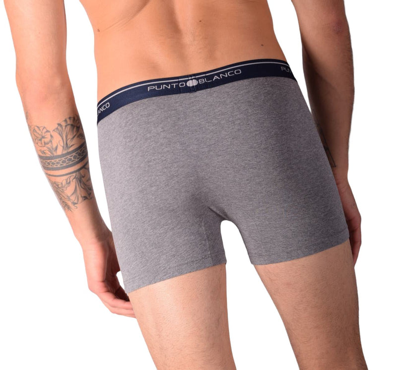 Small Punto Blanco Basics Short Boxer Grey 53438 Pu125
