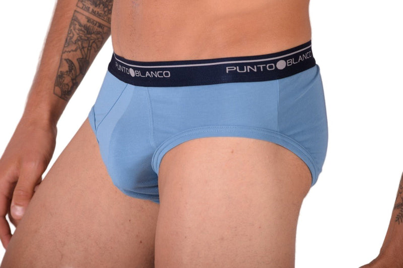 Small Punto Blanco Brief Basix Briefs Sustainable Cotton Pale Blue 53489 P181