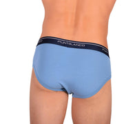 SMALL Punto Blanco Brief Sporty Slip Cotton Comfy Slip Light Blue 33663 MX156