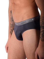 Small Punto Blanco Briefs Basix 53489-10 Grey P17