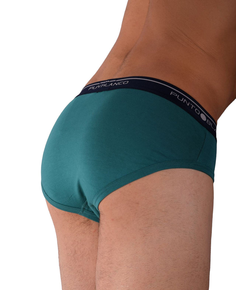 Small Punto Blanco Briefs Basix Green 53489 - 10 P192