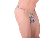 Small SMU Coffee Swim and Tanning O - Ring Thong 100648 MX91