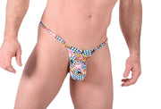 Small SMU Coffee Swim and Tanning O - Ring Thong 100648 MX95