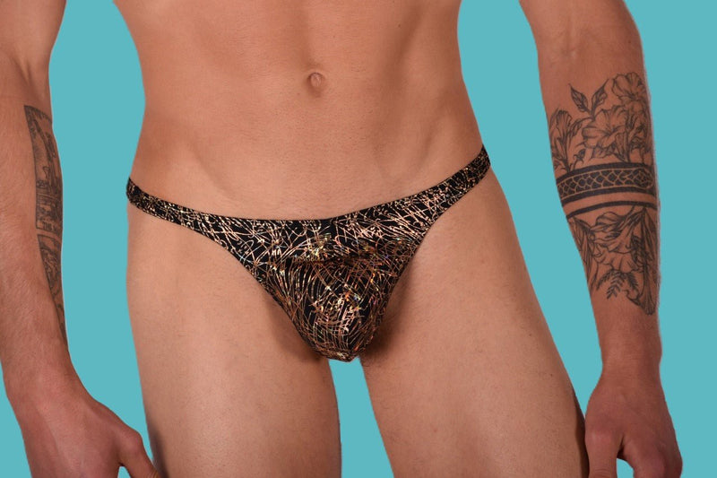 Small SMU Mens Underwear Flashy Thong 33387 MX111