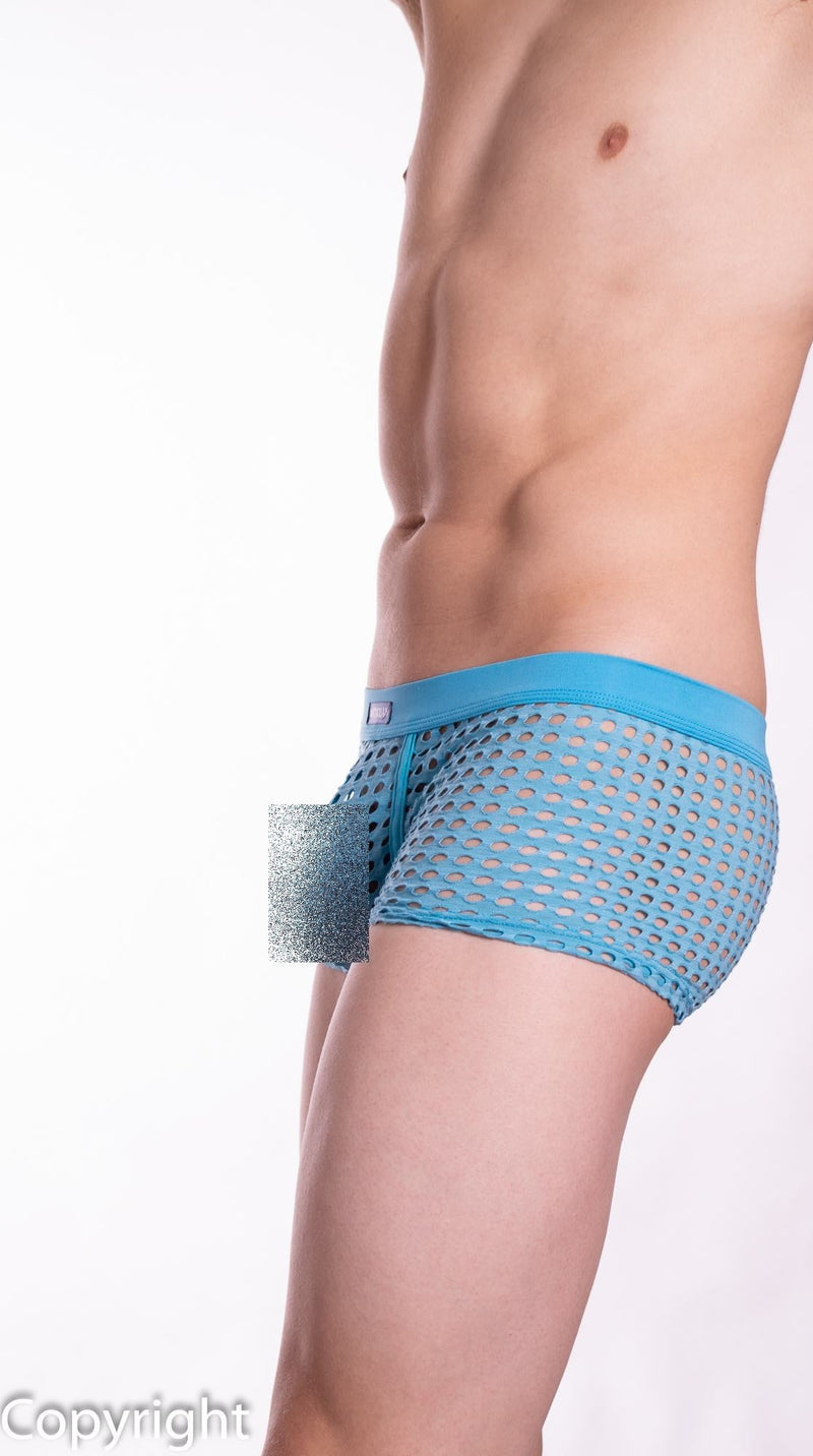 SMALL SMU Sexy men underwear Ventilated Boxer Aqua MX5