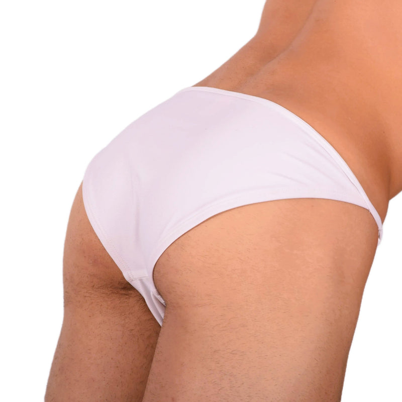 Small SMU Swim Brief Detacheable White 33801 mx177