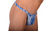 SMALL SMU Swimwear Wear Thong Aqua Flash SX1006164