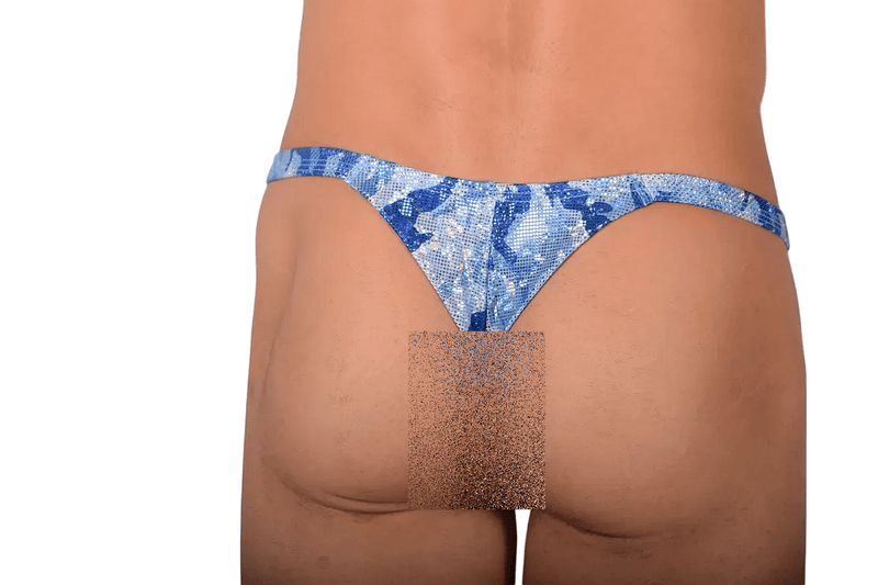 SMALL SMU Swimwear Wear Thong Aqua Flash SX1006165