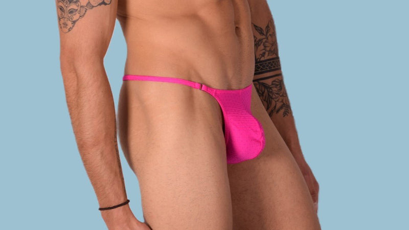 Small SMU Thong Super Sexy O - Ring Pink 34144 SX055