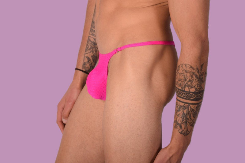 Small SMU Thong Super Sexy O - Ring Pink 34144 SX053