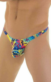 SMALL tanning Swim - Thong SKINZ Swimwear Rainbow Tangas Stuffit Pouch 8168 12