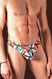 SMU Abstract Soft Thong multicolor 400704 41