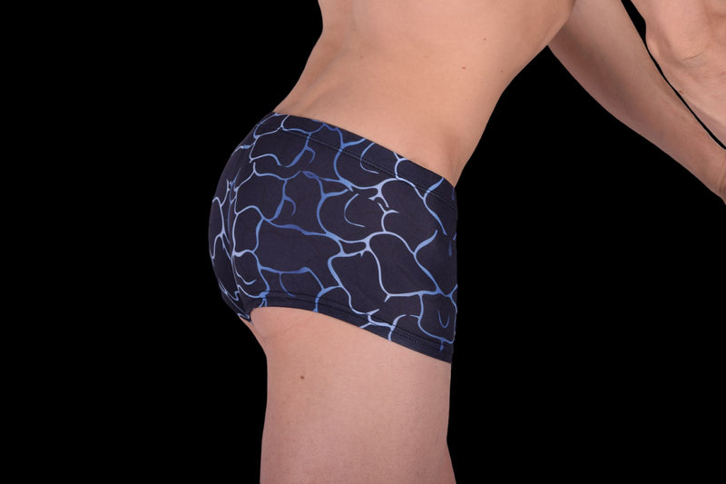 SMU Artistic Mini Boxer Brief sporty cut Mixed Blues P01005 H50