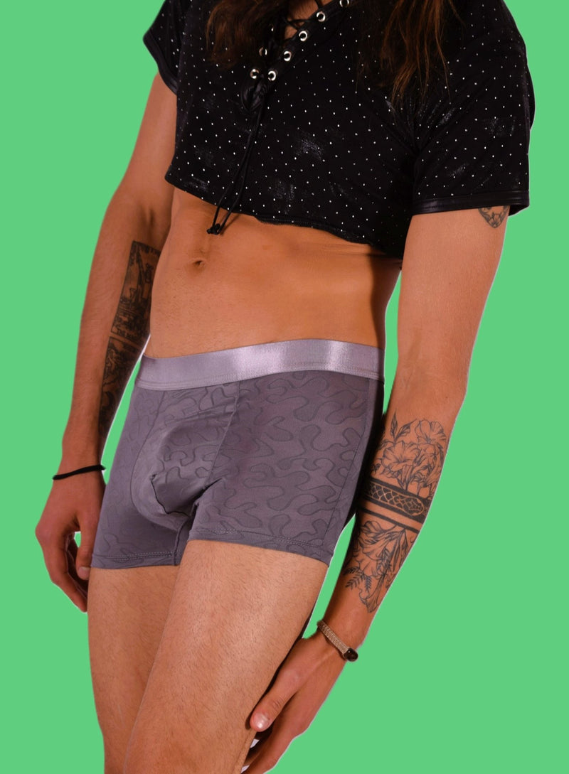 SMU Boxer Sheer Skin Molding Hipster Grey 100715 H636