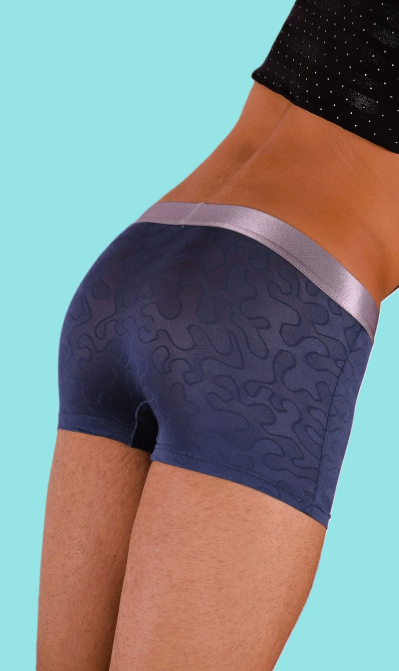 SMU Boxer Sheer Skin Molding Hipster Navy 100715 H633