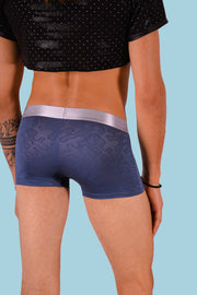 SMU Boxer Sheer Skin Molding Hipster Navy 100715 H632