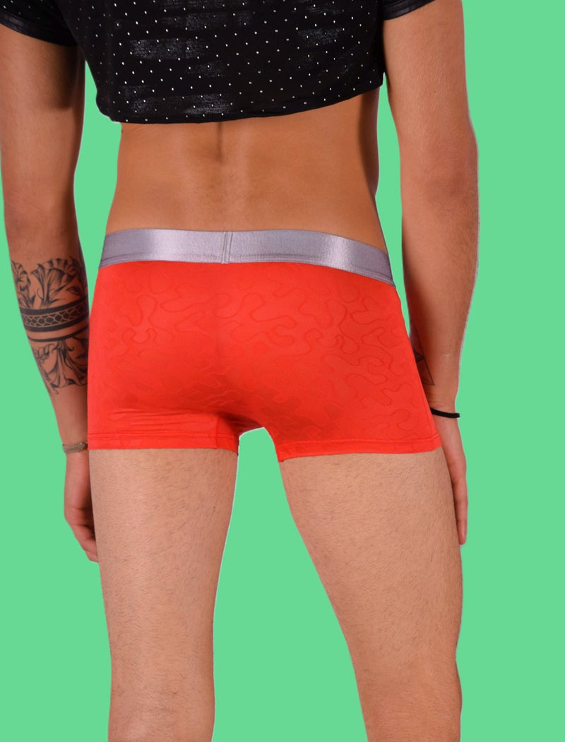 SMU Boxer Sheer Skin Molding Hipster Red 100715 H623