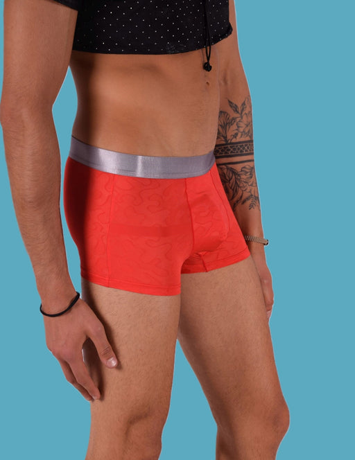 SMU Boxer Sheer Skin Molding Hipster Red 100715 H621