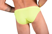 SMU Detachable Swim-Brief  Snug Pouch Swimwear Lime MX7