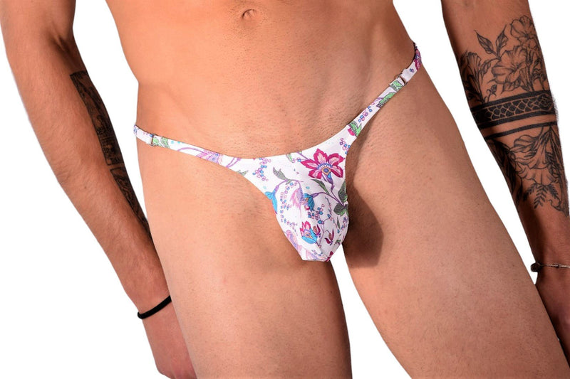 SMU Flowers Swim and Tanning O - Ring Thong 100649 MX93