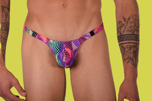 SMU Mens Detachable Color Dots Thong 33435 MX111