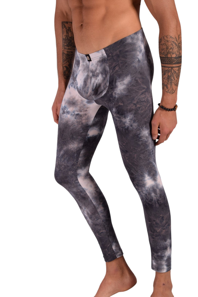 SMU Mens Legging Tight Fit Dark Artistic S/M 12562 MX87