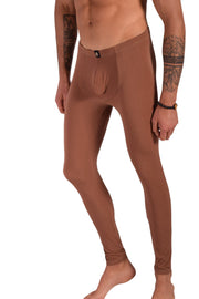 SMU Mens Legging Tight Fit Smoothie Marron S/M 12570 MX87