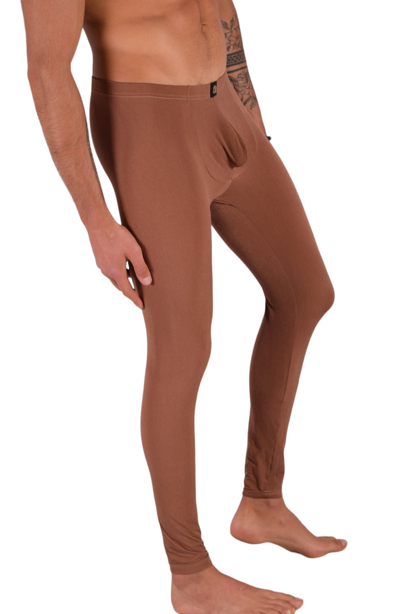 SMU Mens Legging Tight Fit Smoothie Marron S/M 12570 MX85