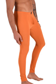 SMU Mens Legging Tight Fit Smoothie Orange S/M 12565 MX83