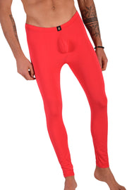 SMU Mens Legging Tight Fit Smoothie Red S/M 12568 MX81