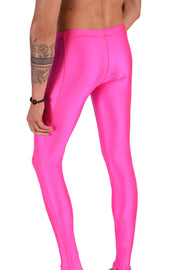 SMU Mens Shiny Pink Legging Tight - Fit S/M 12557 MX84