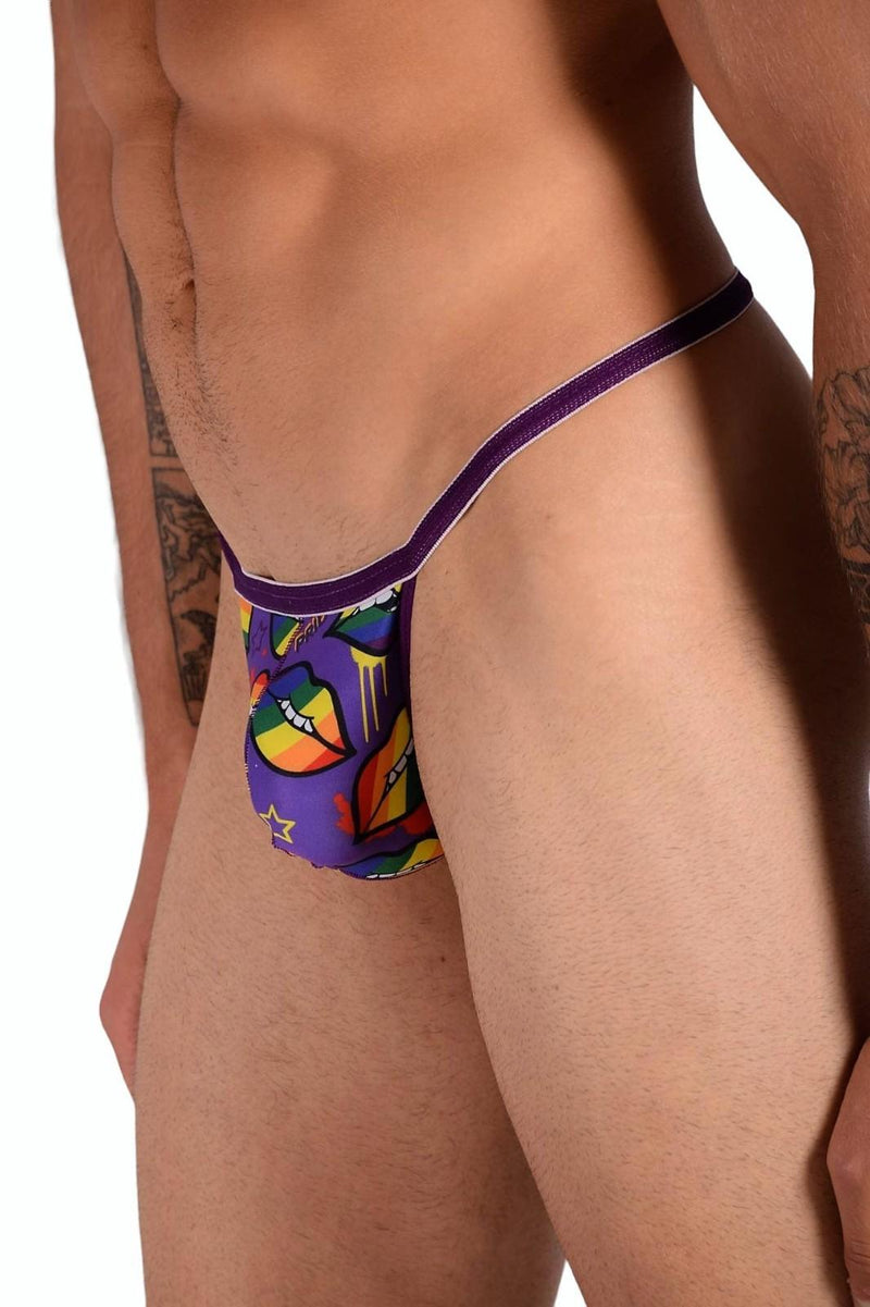 SMU Pride Lips Tiny Mens G - String in Soft Purple H062