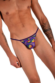 SMU Pride Tiny Tanning G-String Purple H6