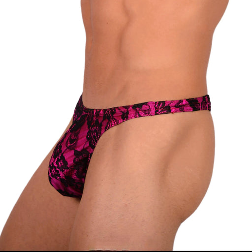 SMU Sexy Black - Pink Thong 33871 MX172