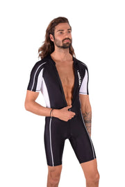 SMU Singlet Competition Swimwear Diving Bodysuit Short Black 2B2