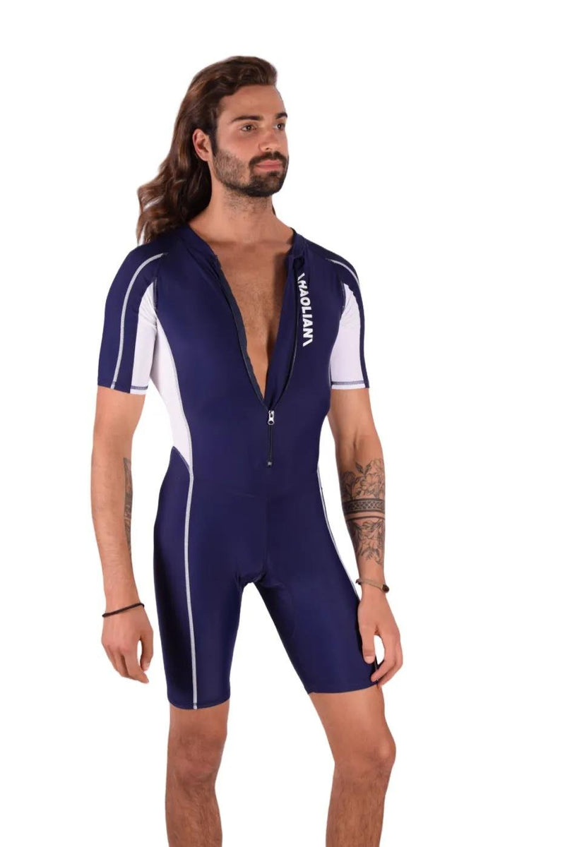 SMU Singlet Competition Swimwear Diving Bodysuit Short Navy 2B1