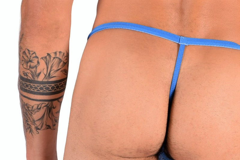 SMU Skull Tiny Tanning G-String Blue H3