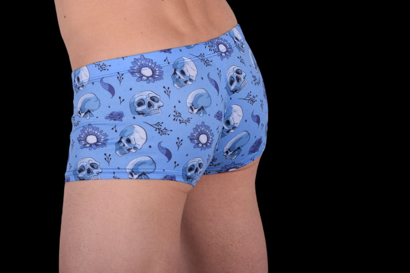 SMU Skulls Mini Boxer Brief sporty cut Blue  P01005 H43