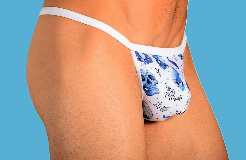 SMU String Collection Skulls Tiny Tanning G - String in White P01014 H013