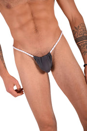 SMU Sumo Rope Thongs  Grey 4828 MX6