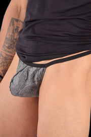 SMU Tiny Tanning G-String Pale Charcoal Print MX5 21