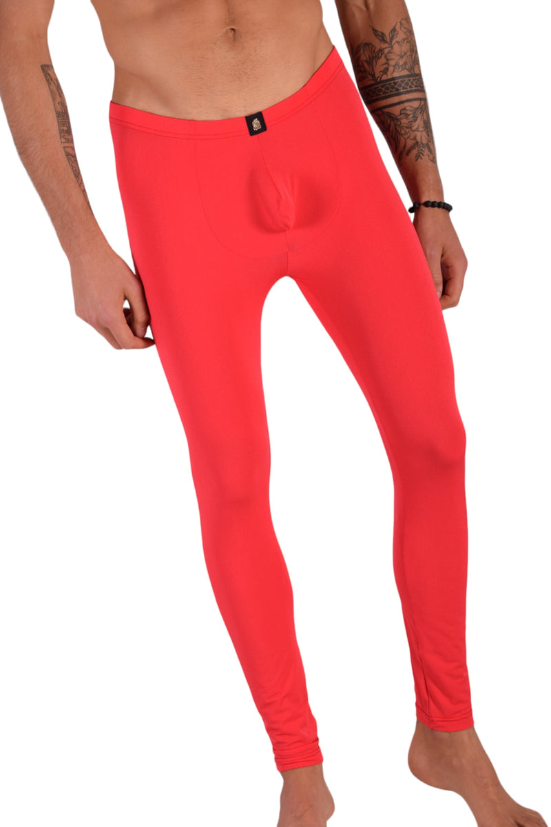 SMU Mens Legging Tight Fit Smoothie Red S/M 12568 MX8
