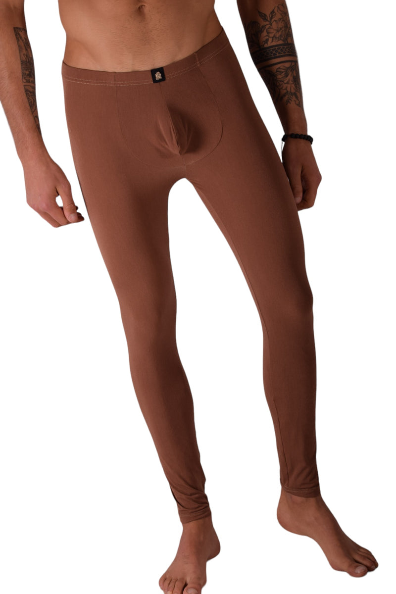 SMU Mens Legging Tight Fit Smoothie Marron S/M 12570 MX8