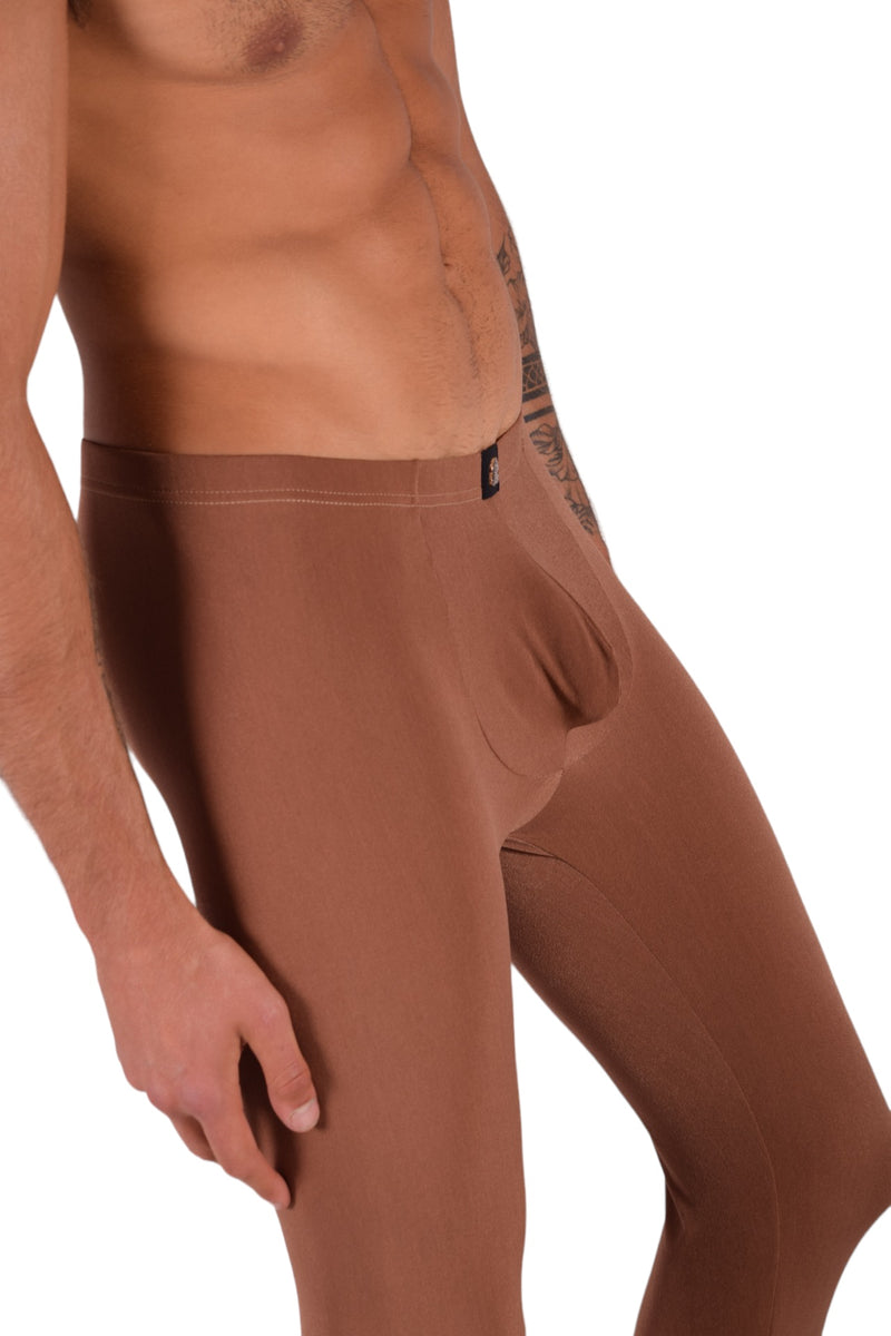 SMU Mens Legging Tight Fit Smoothie Marron S/M 12570 MX8