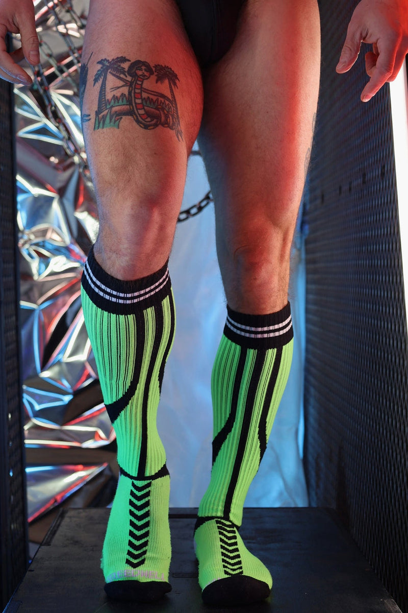 BREEDWELL S''ck*er Socks One Size The Brightest And Boldest Neon Green 39