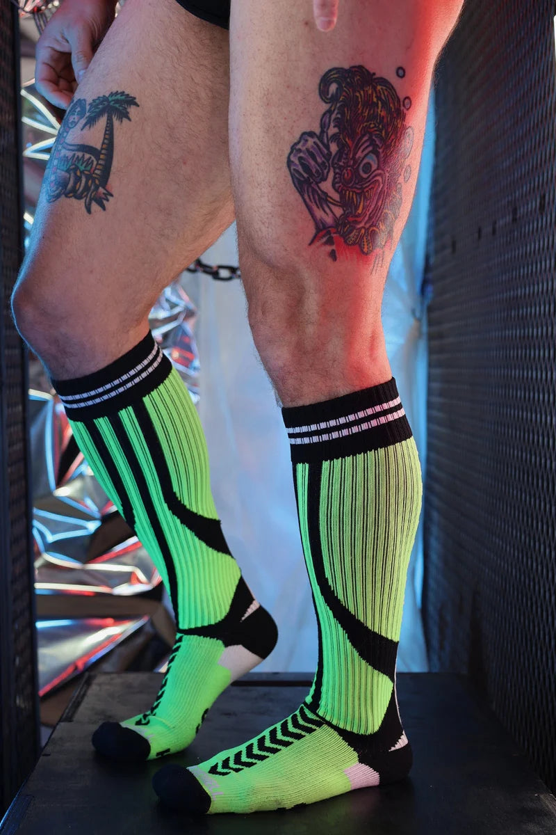 BREEDWELL S''ck*er Socks One Size The Brightest And Boldest Neon Green 39