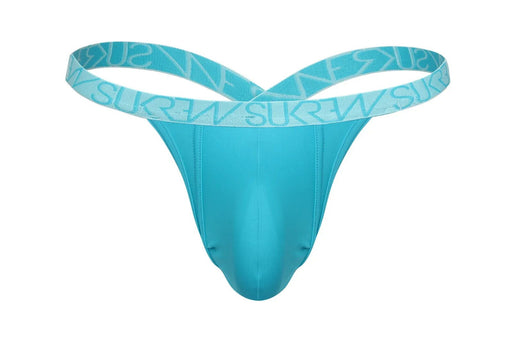 SUKREW Bubble Thong Extra Stretch Rounded Cupping Pouch in Scuba Blue 21
