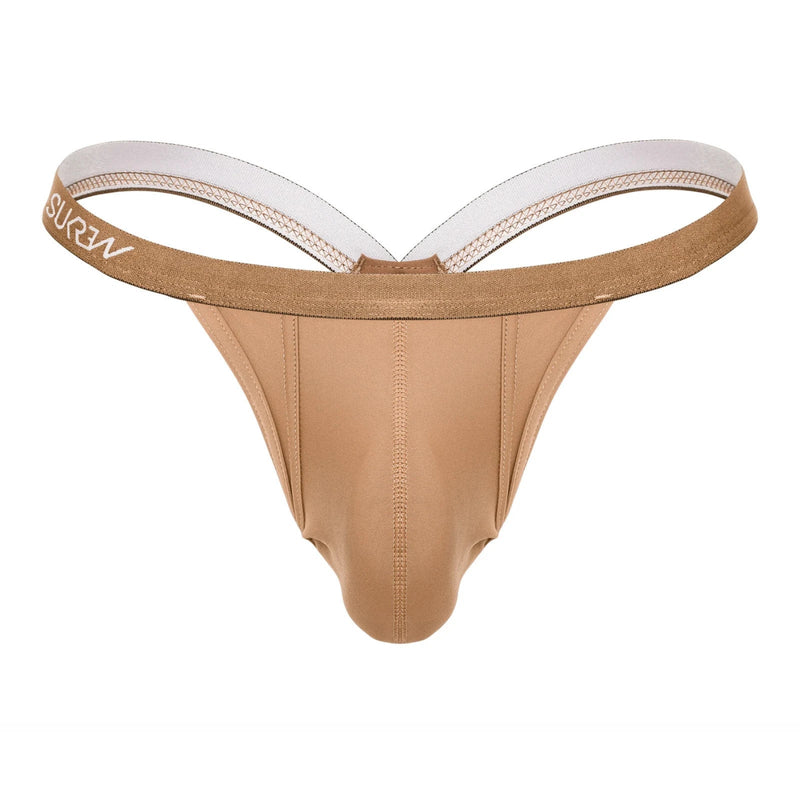 SUKREW Bubble Thong Rounded Cupping Pouch Low - Rise Thongs in Cortado 301